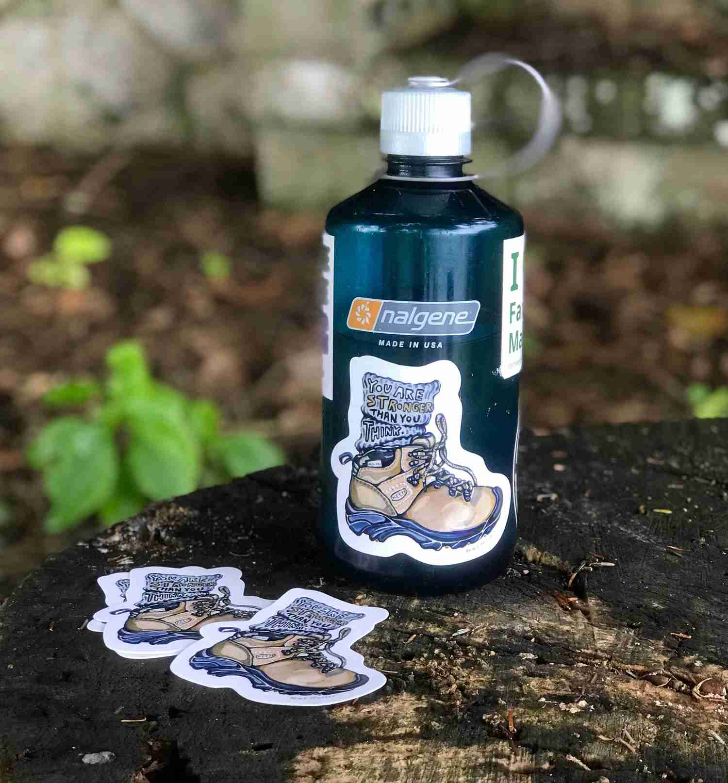 Hiking Boot Waterproof Sticker - Motivational Vinyl Decal