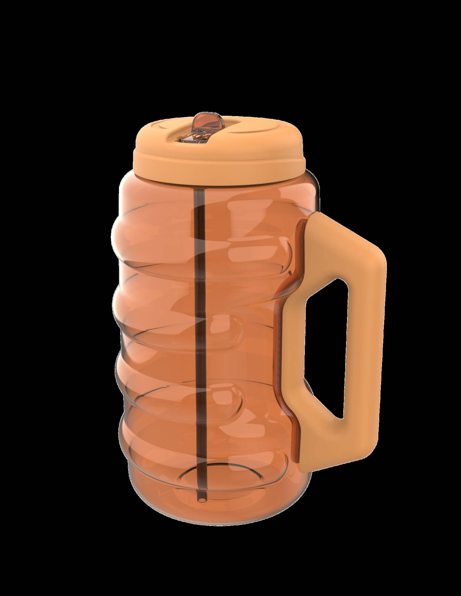 Cool Gear 4-Pack BEAST 100 oz Jug with Handle - Large Capacity Water Bottle for Athletes and Outdoor Sports