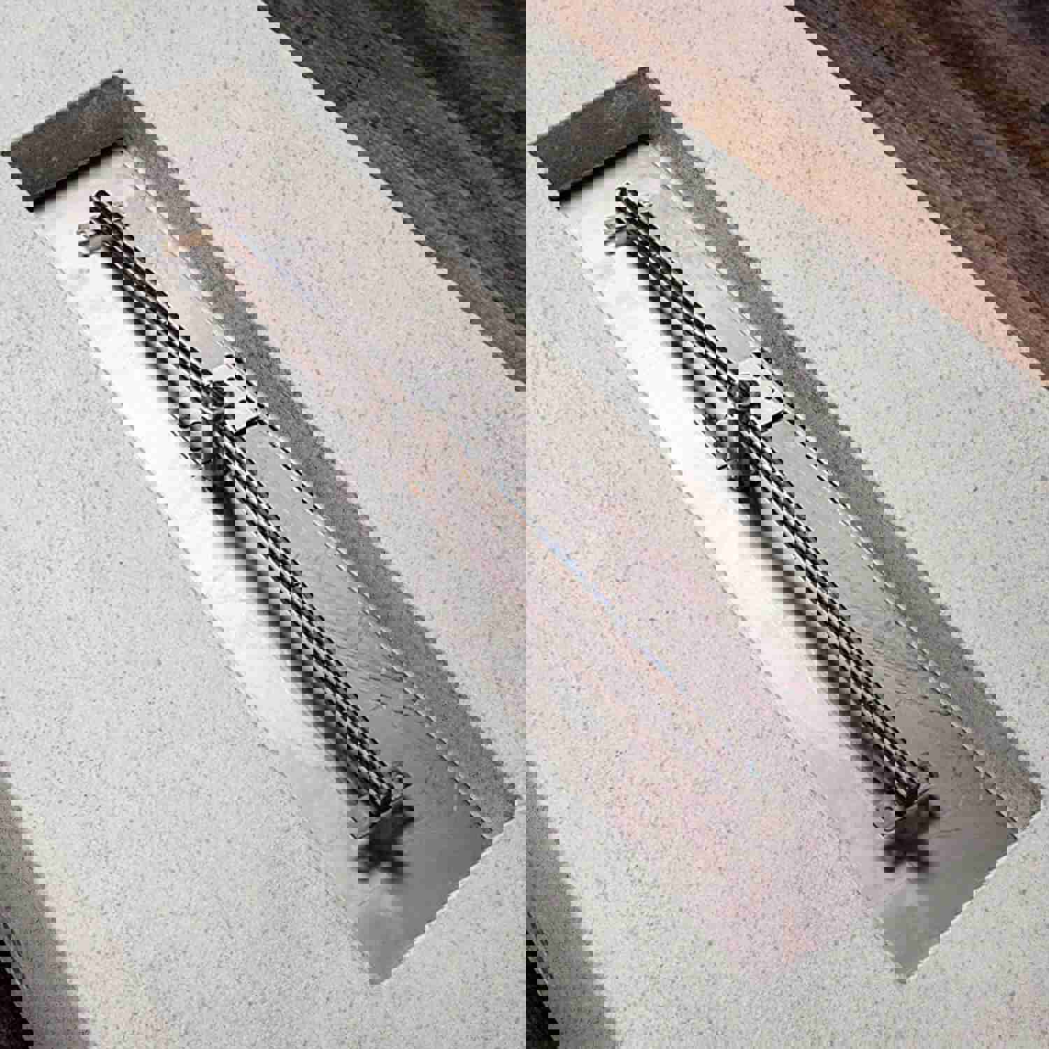 Starfire Designs Rustic 48 x 32 Rectangle Concrete Gravity Gas Fire Pit