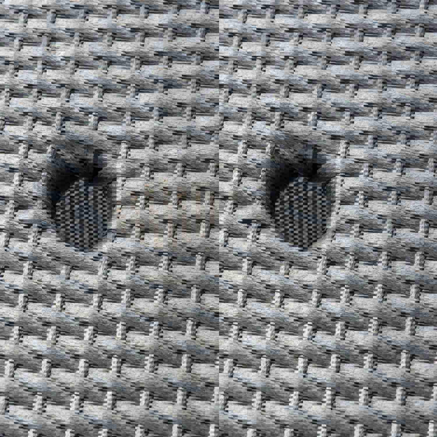 Bristle Outdoor Grey Wicker Round Dining Table