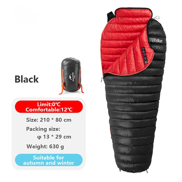 Naturehike Ultralight Goose Down Mummy Sleeping Bag for Camping & Hiking