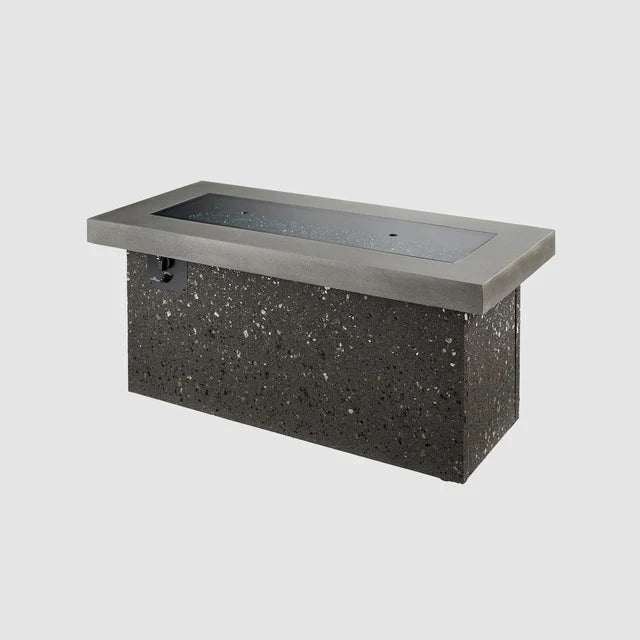 Outdoor Greatroom Company Gray Key Largo Linear Gas Fire Pit Table with Direct Spark Ignition - Natural Gas