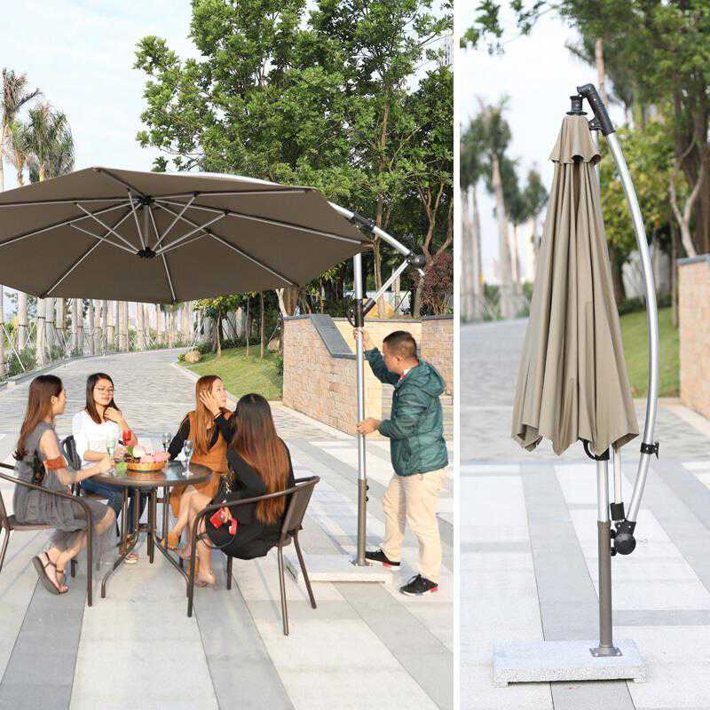Outdoor Courtyard Umbrella with Sunshade for Beach and Stall Activities