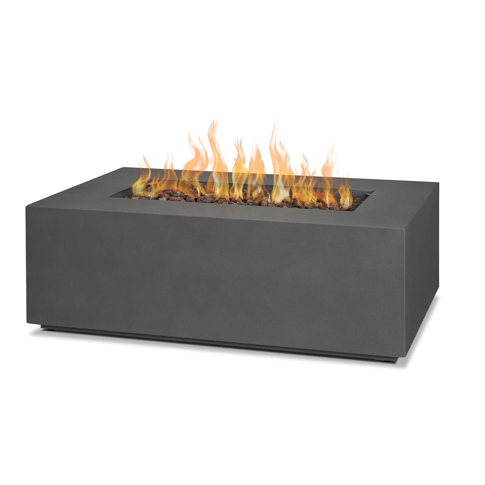 Real Flame Aegean 42 Rectangle Propane or Natural Gas Fire Pit Table