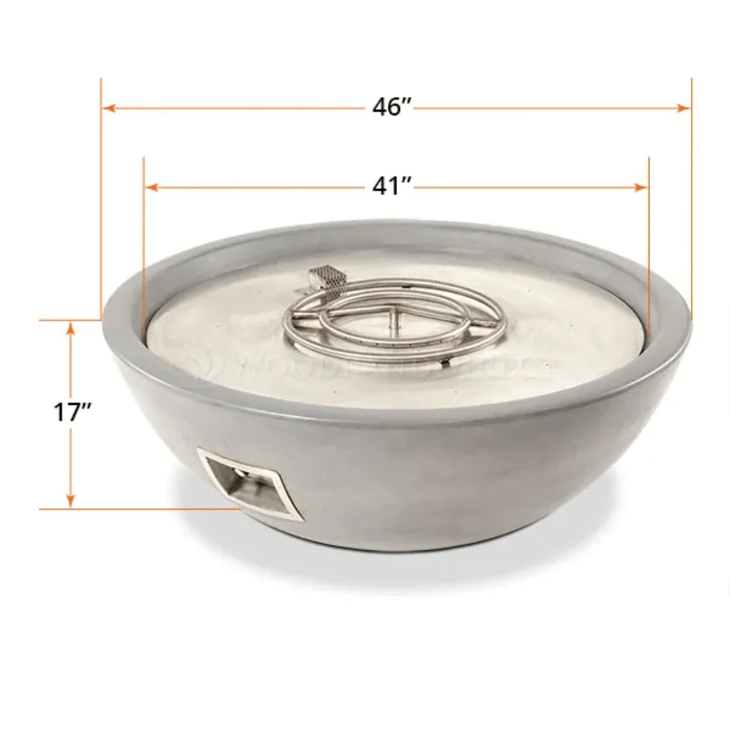 Outdoor Plus Sedona 60 NG Round Concrete Fire Pit