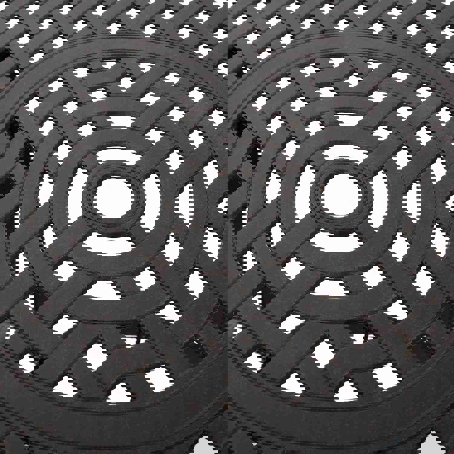 Fonzo Outdoor Bronze Cast Aluminum Circular Dining Table