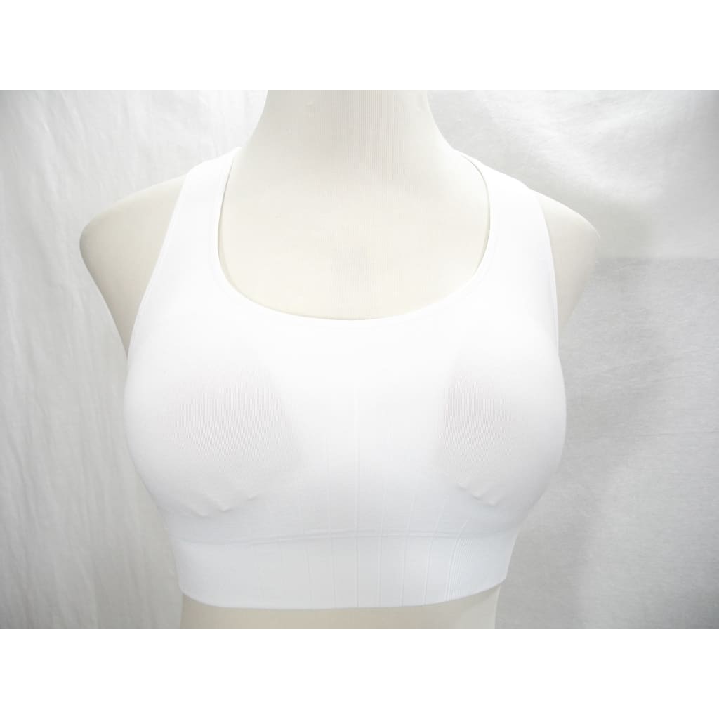 Champion N9169 Wire Free Racerback Sports Bra - XS X-SMALL White