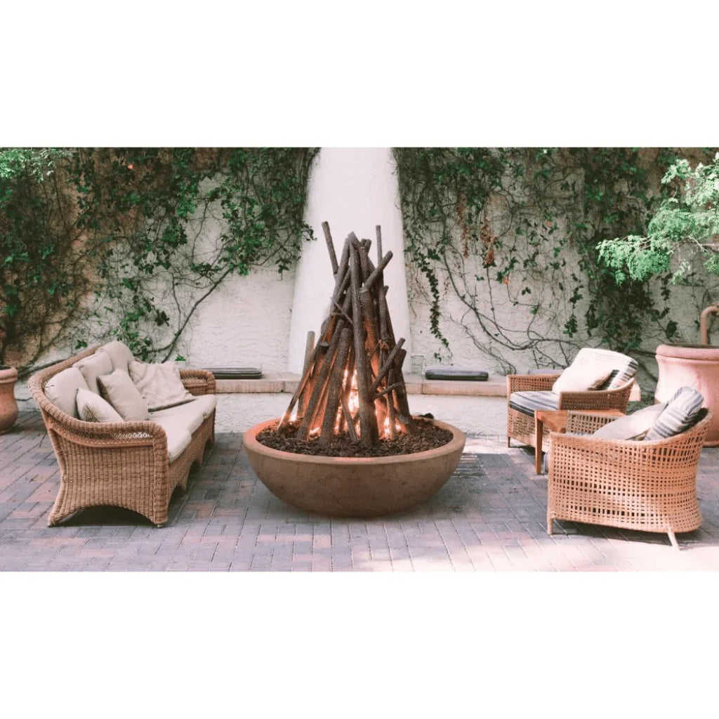 Outdoor Plus Sedona 60 NG Round Concrete Fire Pit