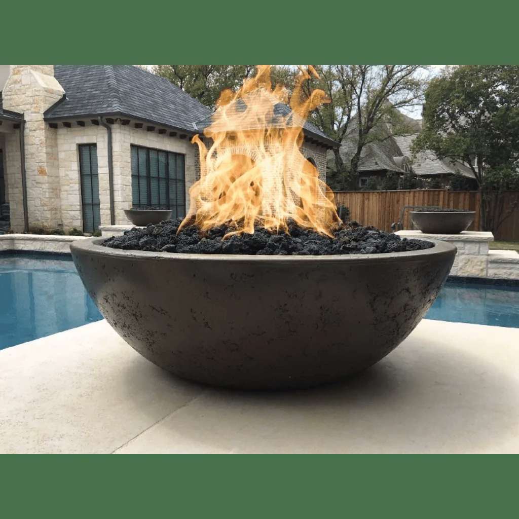 Outdoor Plus Sedona 60 NG Round Concrete Fire Pit
