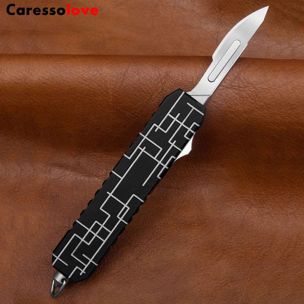 Caressolove Aluminum Alloy Pocket Knife - Durable & Portable for Camping and Outdoor Activities