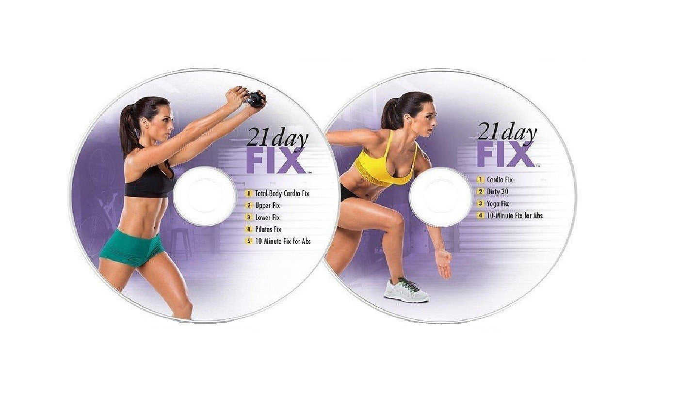 21 Day Fix Workout Program Base Kit Complete Fitness DVD Set & Resistance Band
