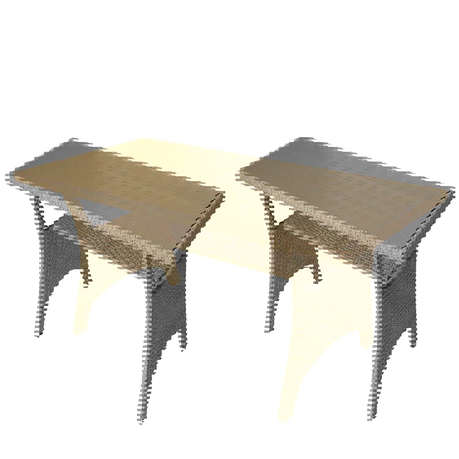 TOPMAX 6-Piece Outdoor Rattan Wicker Set for Patio, Garden, and Backyard