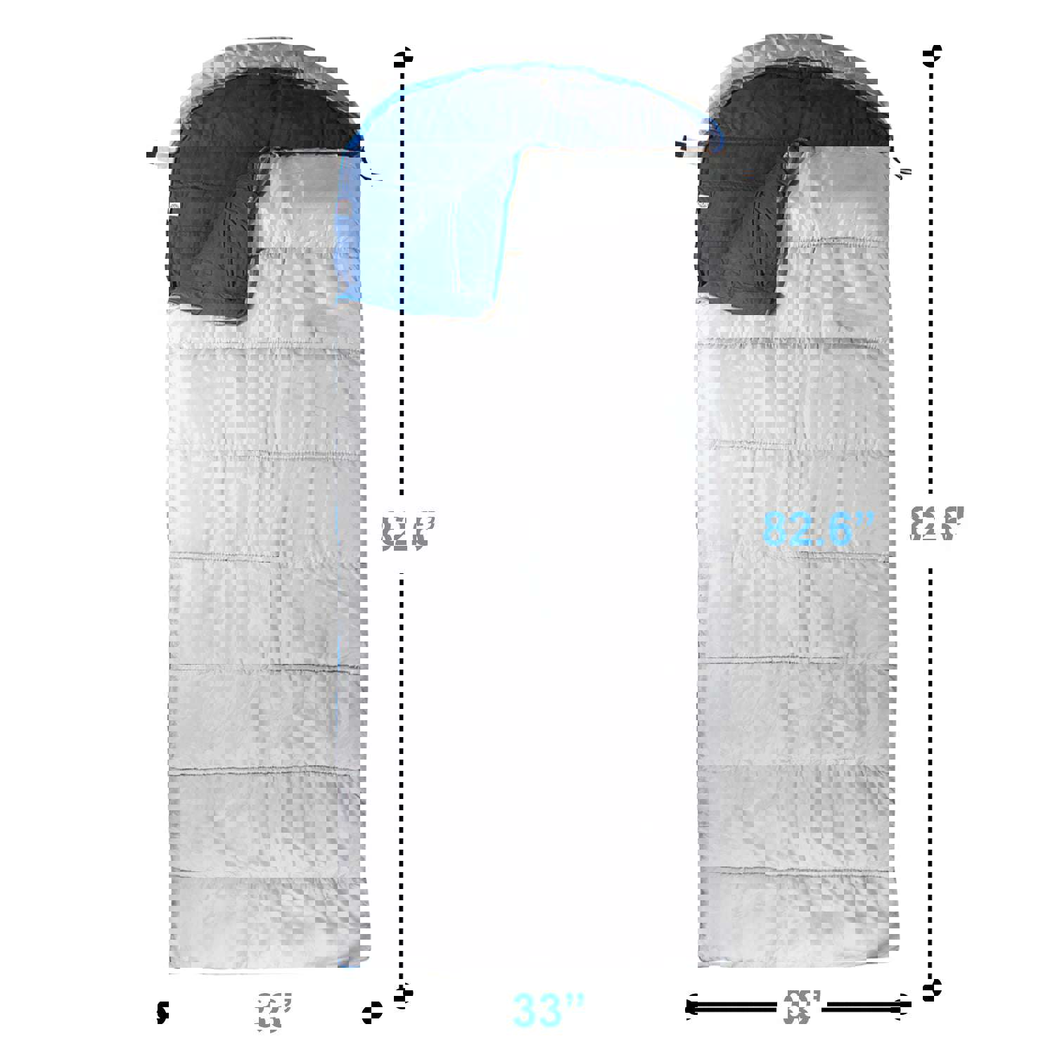 Ultralight 3-Season Sleeping Bag for Hiking, Camping & Outdoor Activities