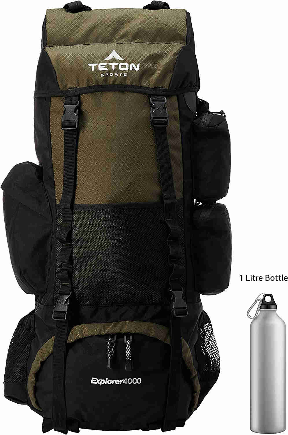 TETON Sports Explorer Backpack - 65L Internal Frame, Adjustable & Water-Repellent
