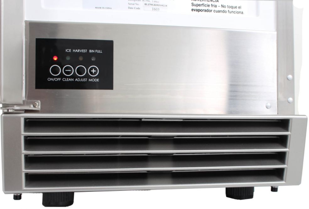 Blaze 50 LB. 15 Inch Outdoor Ice Maker with Gravity Drain