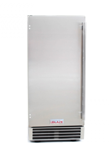 Blaze 50 LB. 15 Inch Outdoor Ice Maker with Gravity Drain