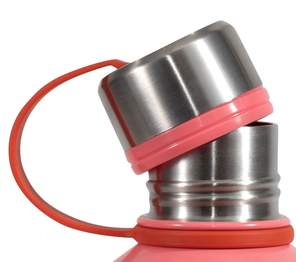 COOL GEAR 4-Pack 16 oz Stainless Steel Vacuum Insulated Water Bottle with Twist Off Cap