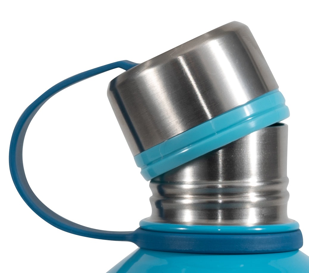 COOL GEAR 4-Pack 16 oz Stainless Steel Vacuum Insulated Water Bottle with Twist Off Cap