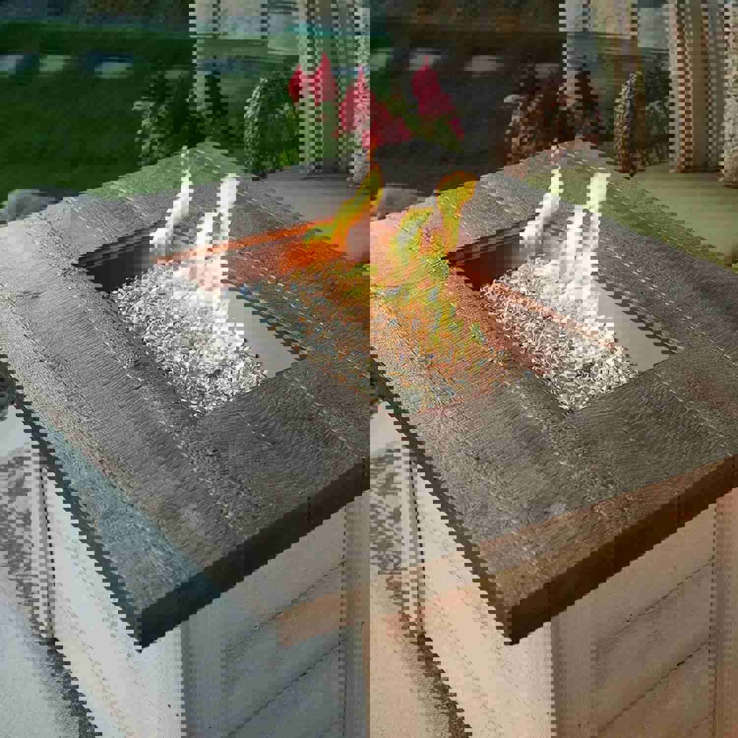 Outdoor GreatRoom Alcott Rectangular Gas Fire Pit Table