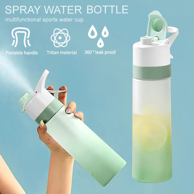 Large Capacity Spray Water Bottle for Outdoor Sports and Fitness