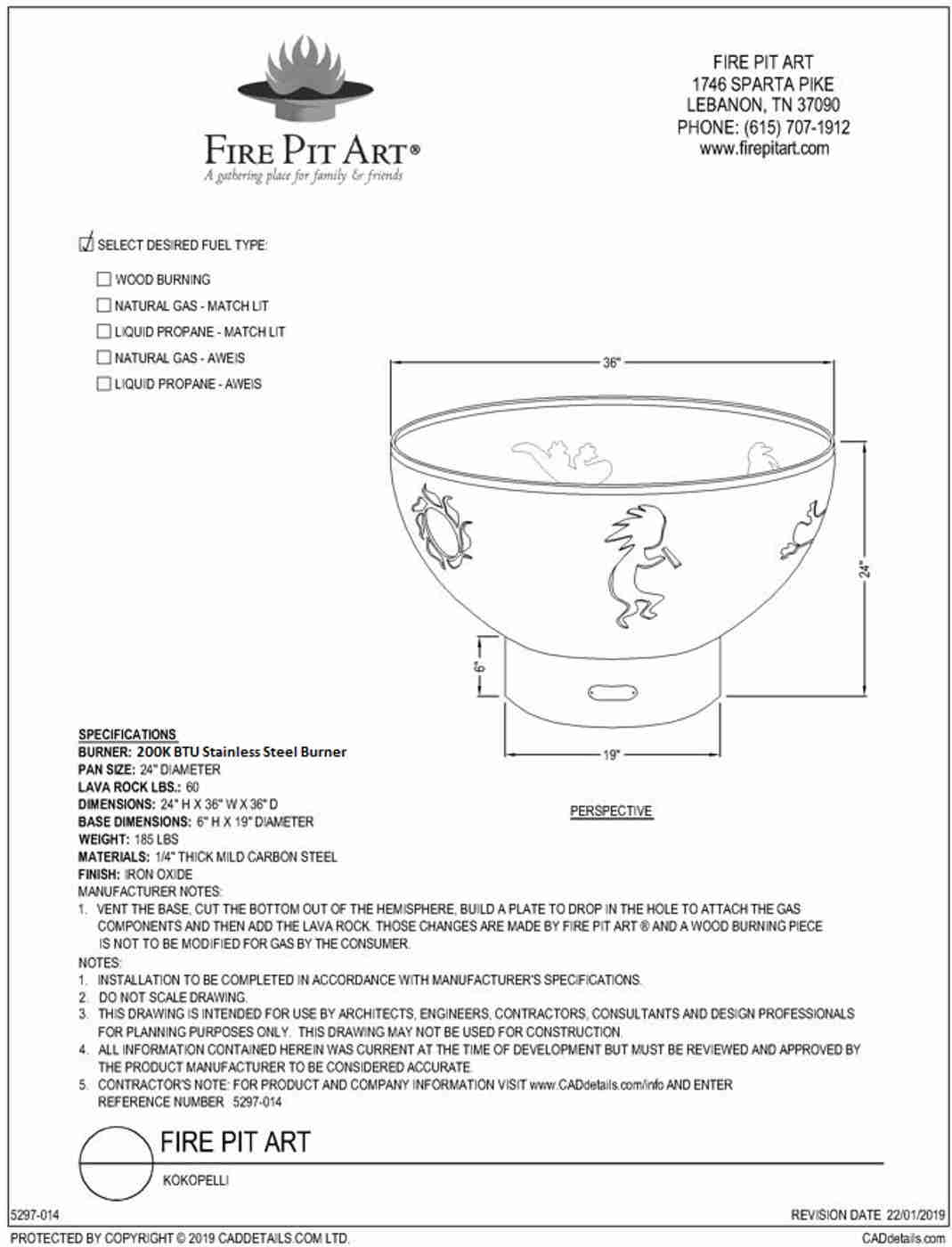 Fire Pit Art Kokopelli Gas Fire Pit - Southwest Heritage Design