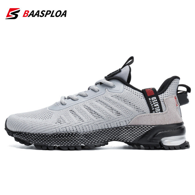 Sport-E Outdoor Mesh Sneakers for Men - BAASPLOA Breathable Running Shoes