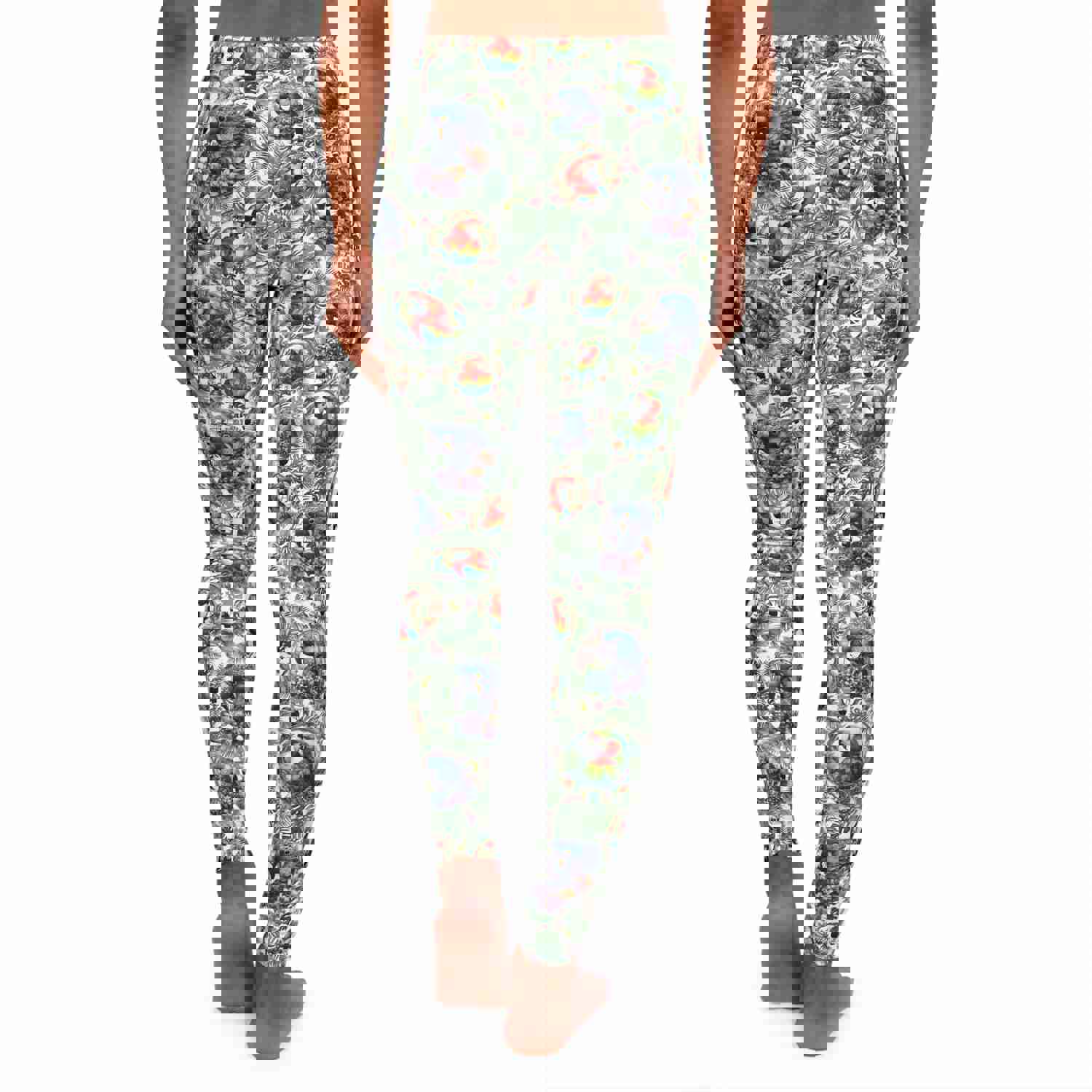 Colorful Macaw Leggings for Women - Vibrant Tropical Print, Comfortable & Stylish for Yoga, Gym, and Fitness