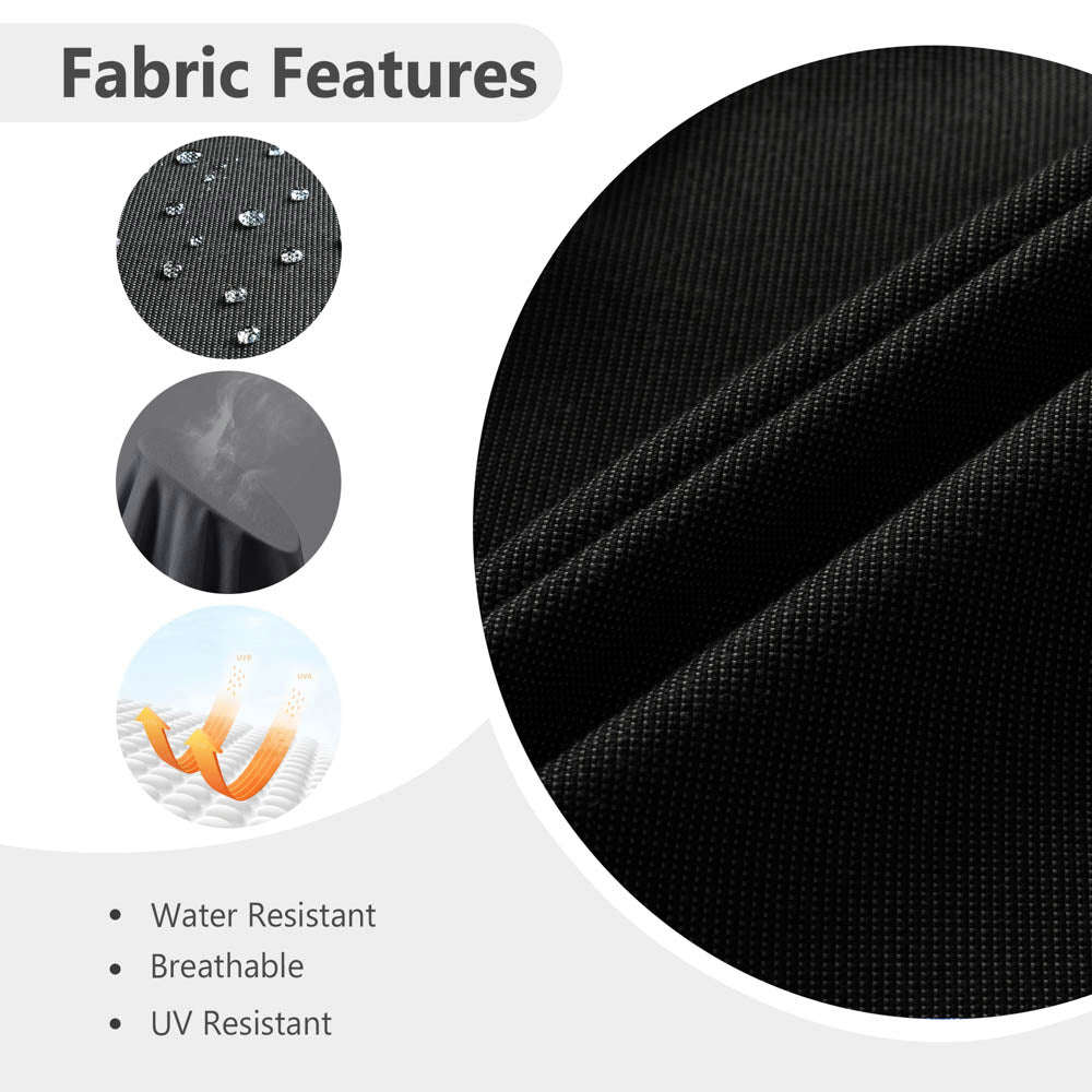 Ovios Athena Series 9-Piece Outdoor Patio Furniture Set with Swivel Chair & Fire Pit Table