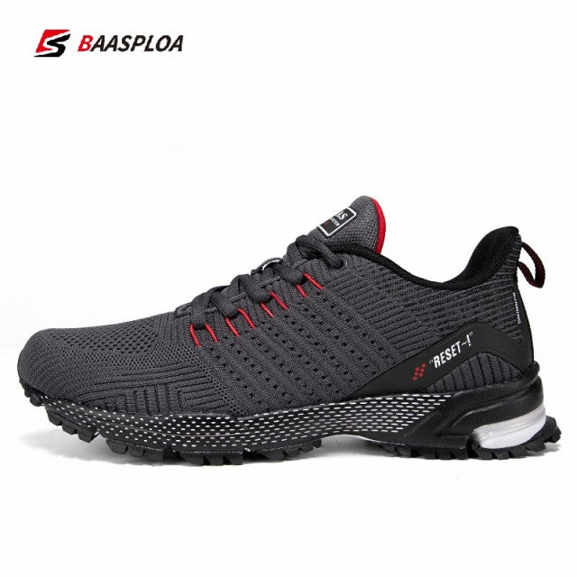 Sport-E Outdoor Mesh Sneakers for Men - BAASPLOA Breathable Running Shoes