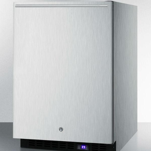 Summit SPFF51OSCSSHH 24 Stainless Steel Frost Free Outdoor Freezer