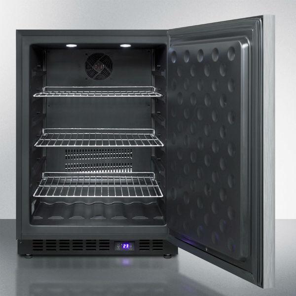Summit SPFF51OSCSSHH 24 Stainless Steel Frost Free Outdoor Freezer