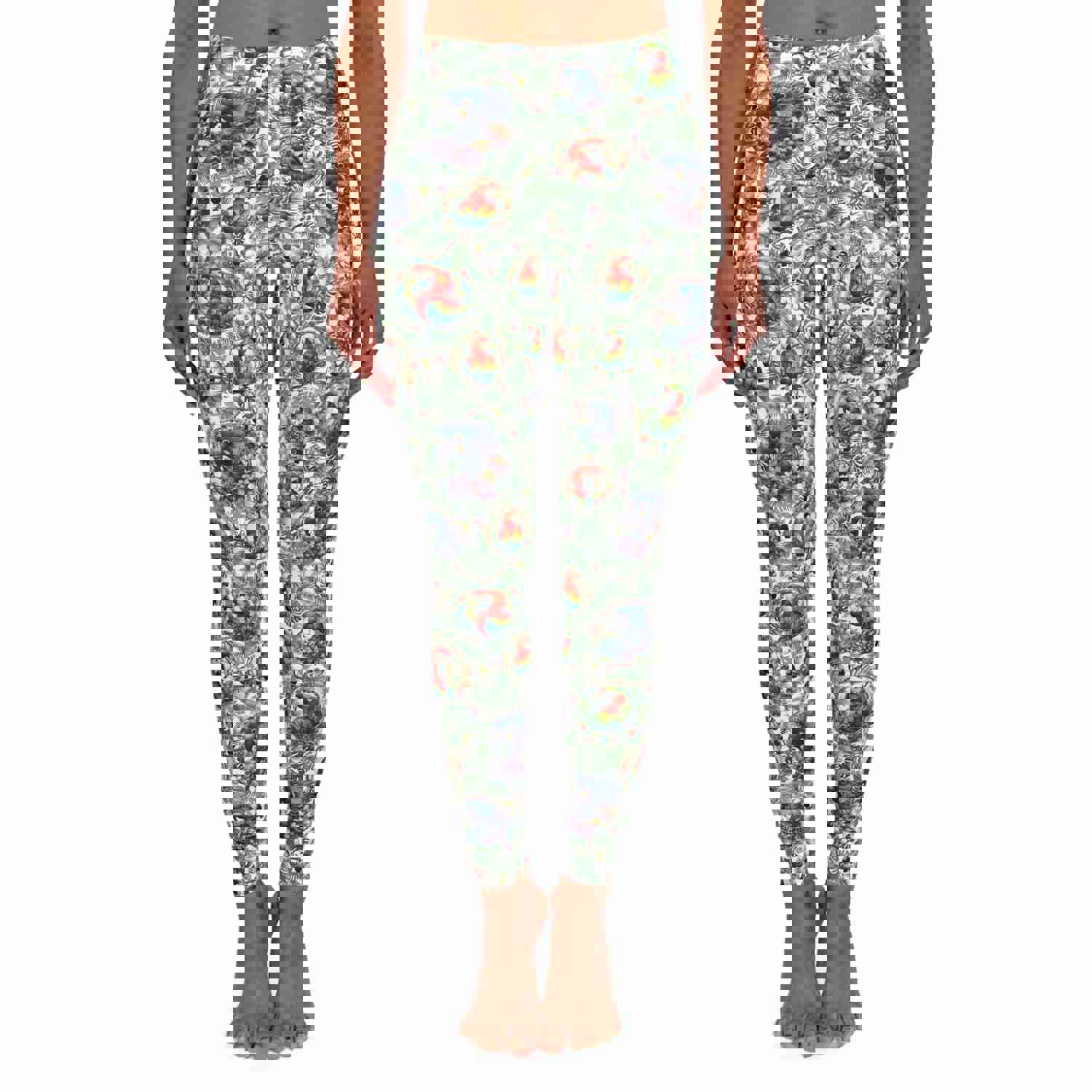 Colorful Macaw Leggings for Women - Vibrant Tropical Print, Comfortable & Stylish for Yoga, Gym, and Fitness