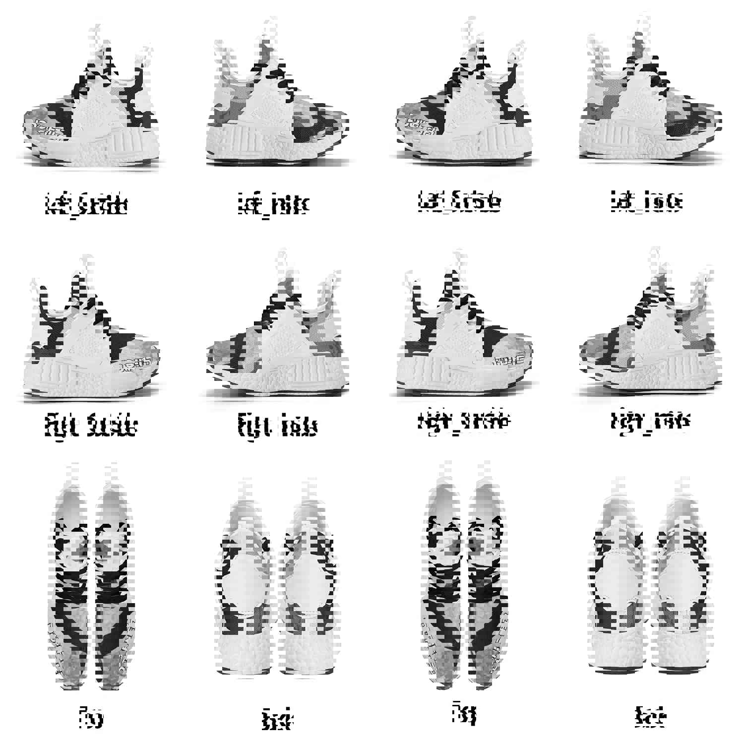 Men's DOPiFiED Tech Camo Mesh Sport Race Sneakers