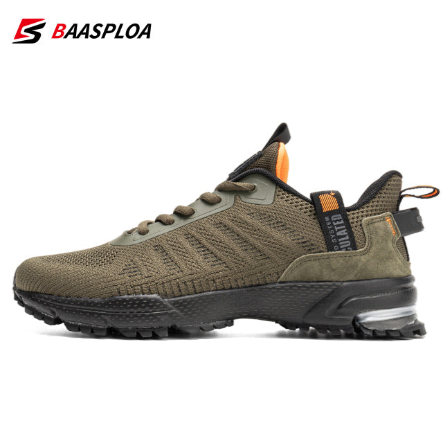 Sport-E Outdoor Mesh Sneakers for Men - BAASPLOA Breathable Running Shoes