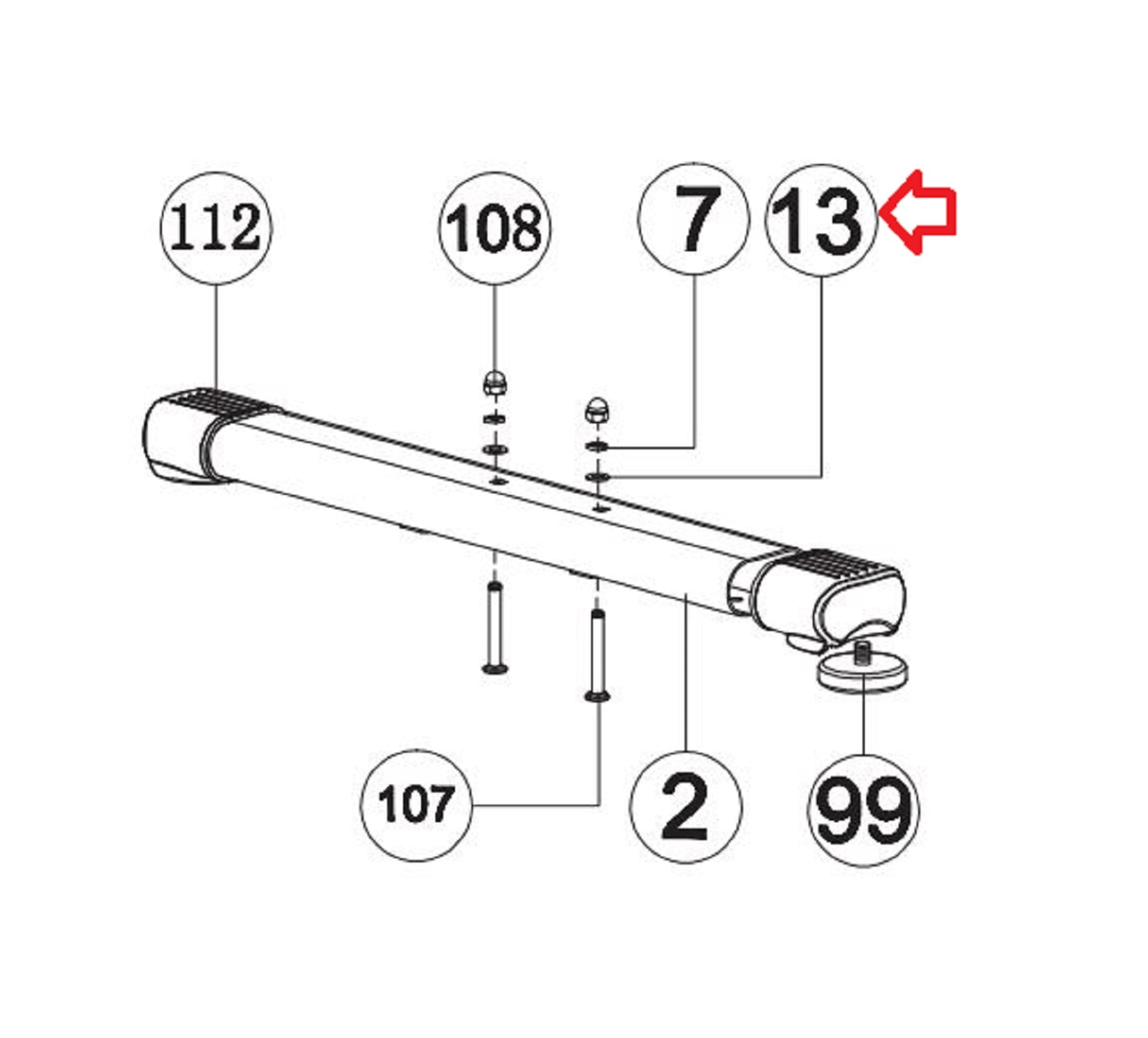 Horizon Fitness Elite R7 U7 RB018 UB Stationary Bike Flat Washer 1000352816