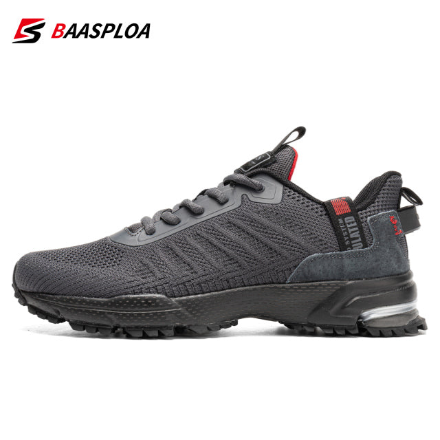 Sport-E Outdoor Mesh Sneakers for Men - BAASPLOA Breathable Running Shoes