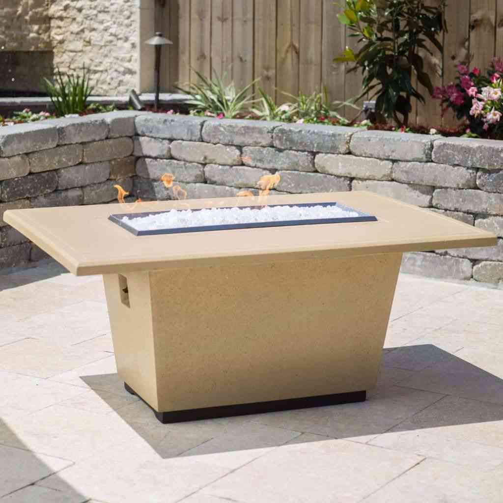 American Fyre Design 54 Cosmopolitan Rectangle Gas Firetable