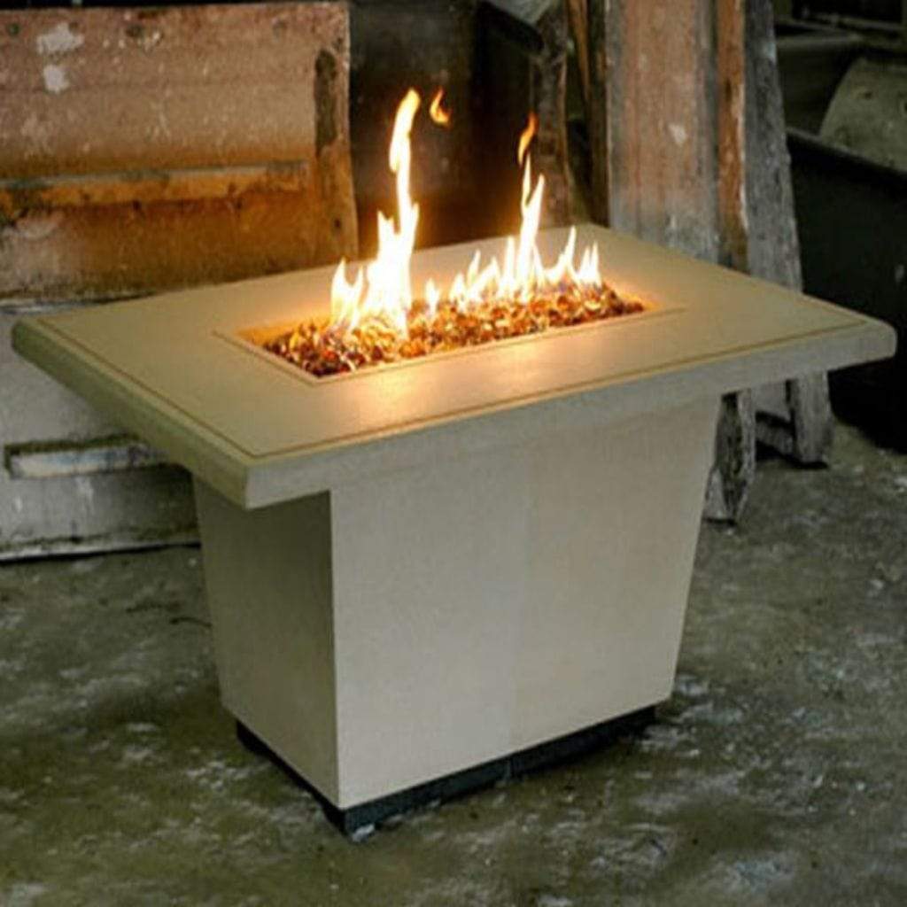 American Fyre Design 54 Cosmopolitan Rectangle Gas Firetable