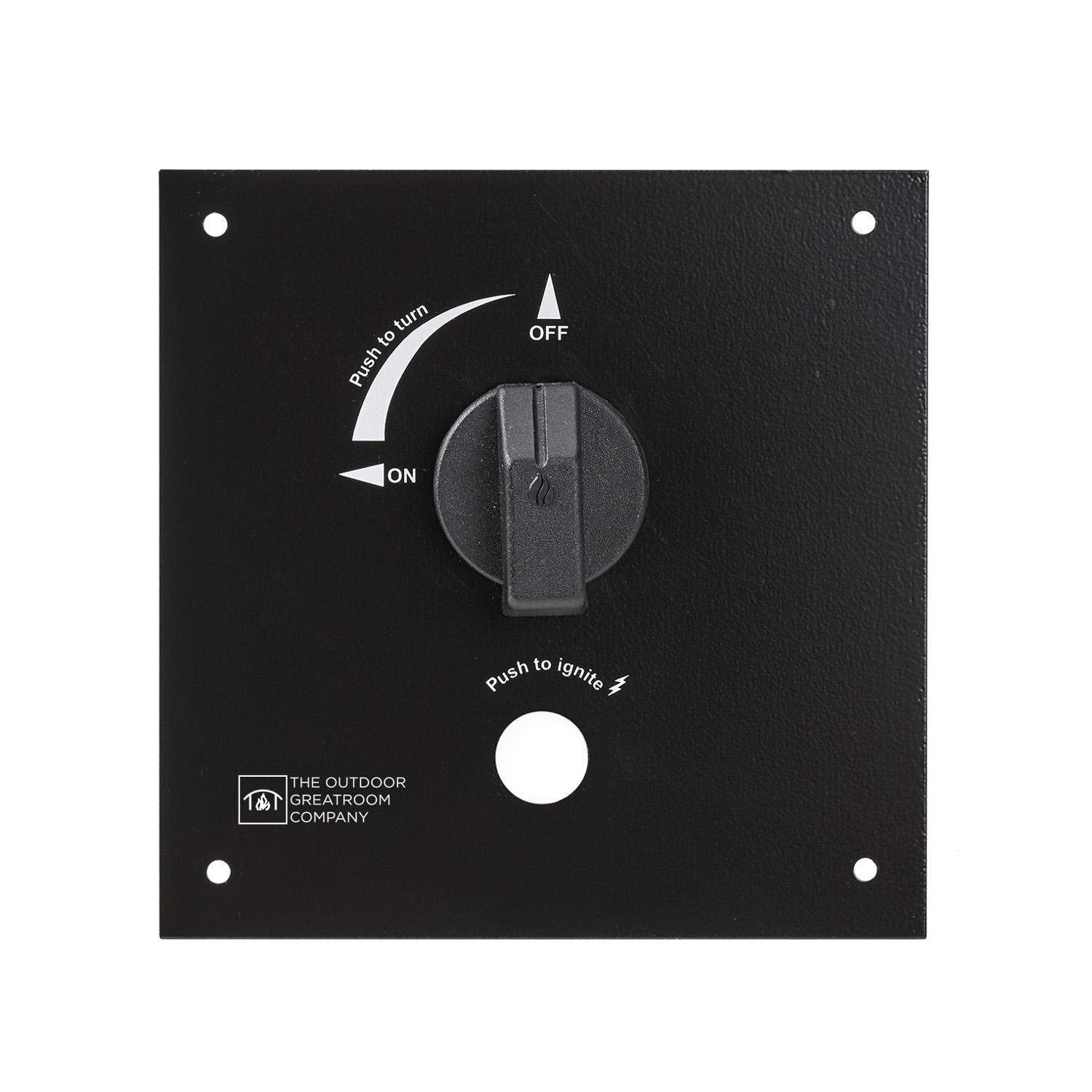 The Outdoor GreatRoom Company Providence 32-Inch Rectangular Natural Gas Fire Pit Table - Brown