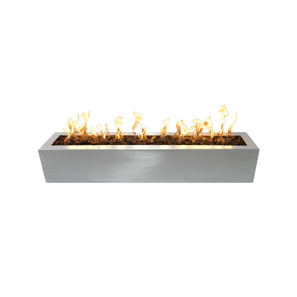 Outdoor Plus 72 Eaves Copper & Corten Steel & Stainless Steel Rectangle Fire Pit