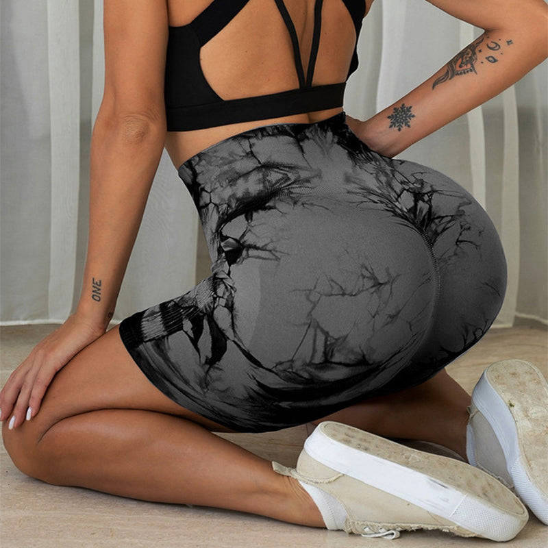 Printed Yoga Fitness Shorts