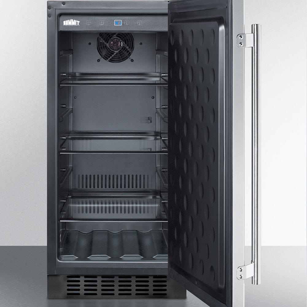 Summit SPR316OS 15 Outdoor Refrigerator with Stainless Steel Door