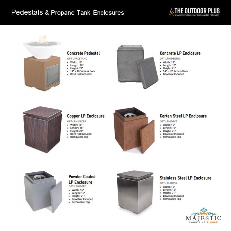 The Outdoor Plus Billow Fire Pit in Powder Coated Metal with Free Cover