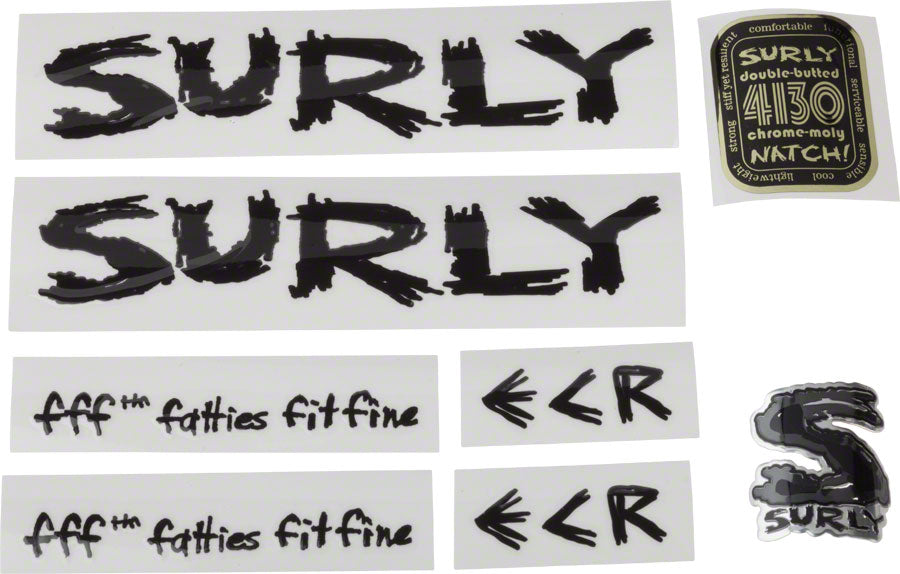 Surly ECR Decal Set for Bike Frame Repair and Customization