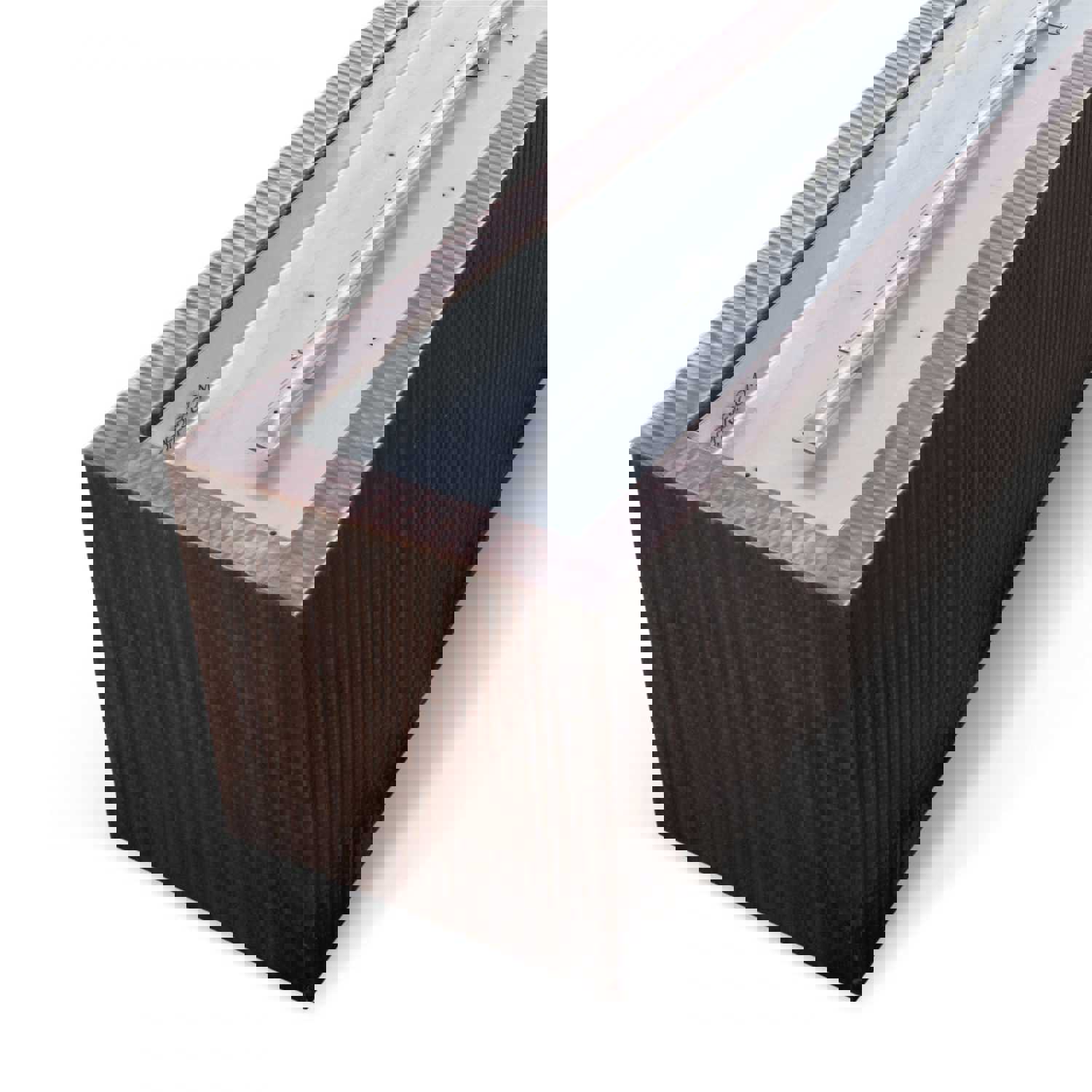 Outdoor Plus Eaves Rectangle Metal Fire Pit with Free Cover