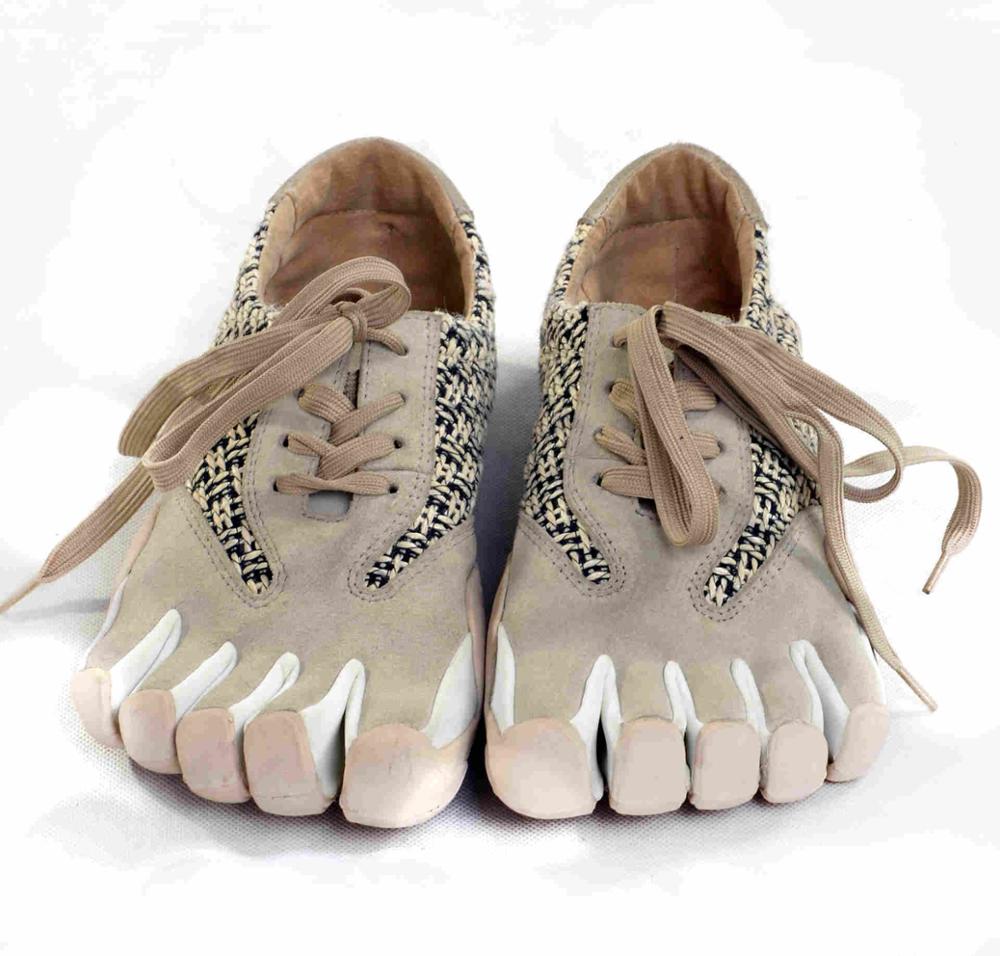 GSOU SNOW Men's 5-Finger Toes Running Shoes - Breathable & Lightweight for Marathon Running