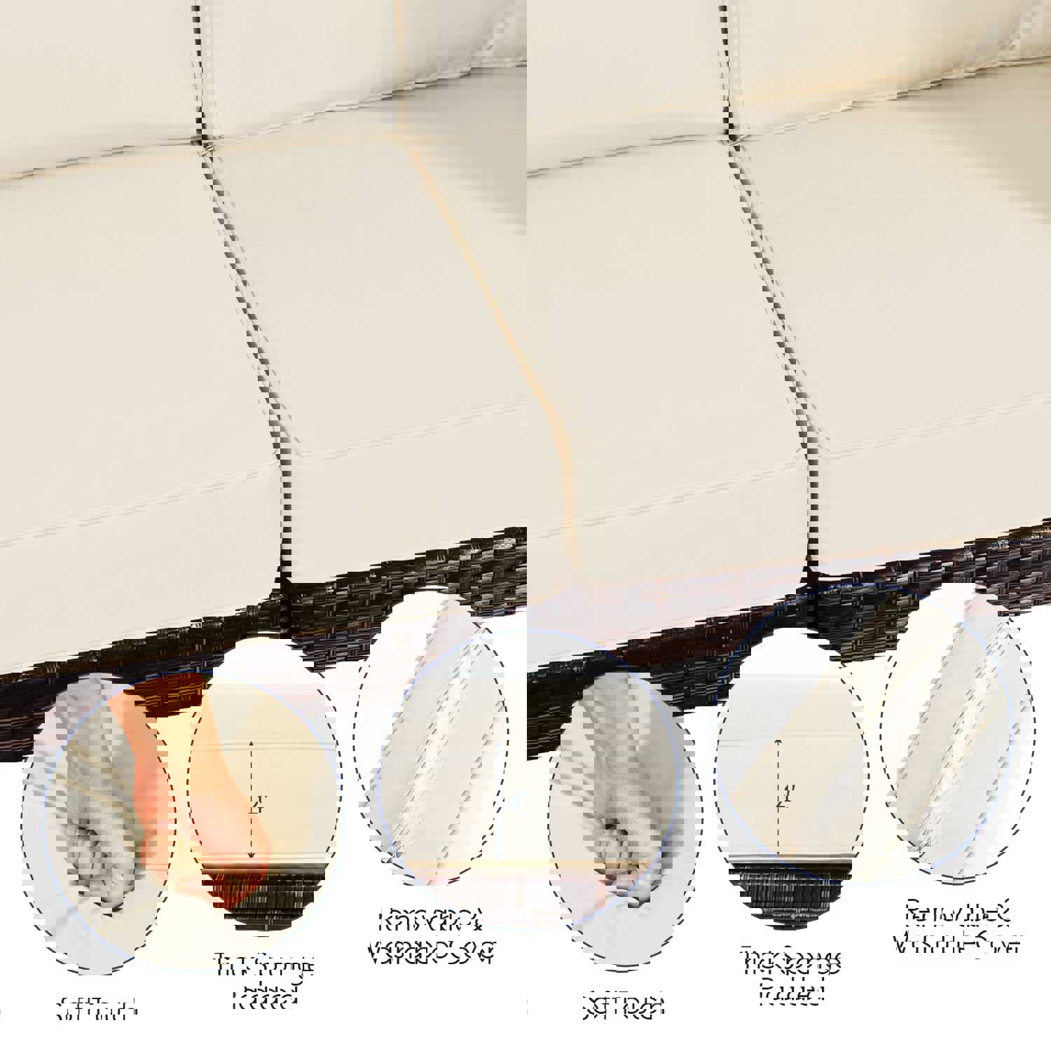 Tangkula 7 Pieces Patio Furniture Set with 50,000 BTU Fire Pit Table, Outdoor PE Wicker Conversation Sofa Set with Cushions