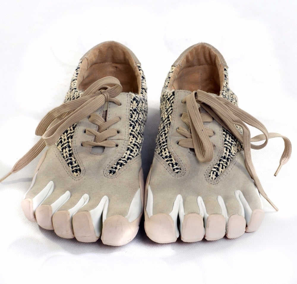 GSOU SNOW Men's 5-Finger Toes Running Shoes - Breathable & Lightweight for Marathon Running