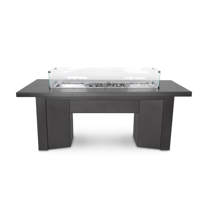 The Outdoor Plus 60 Rectangular Alameda Fire Table - Durable Powder Coated Metal
