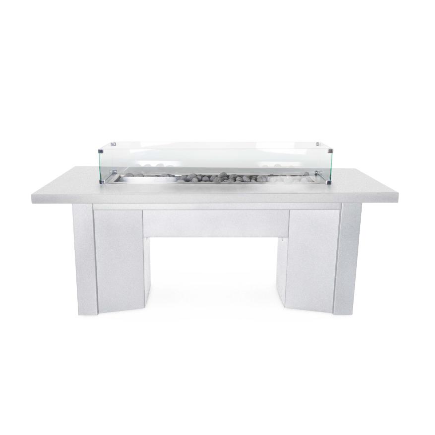 The Outdoor Plus 60 Rectangular Alameda Fire Table - Durable Powder Coated Metal